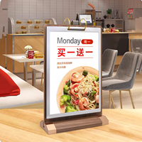 Support de table pour menu, porte-cartes, porte-affiches, présentoir de commande pour café et hôtel