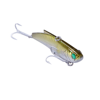 Nouveaux produits phares LUTAC Leurre dur coloré 3D Simulation Œil de poisson Vibration 90mm 28g Hameçons triples pour eau entière