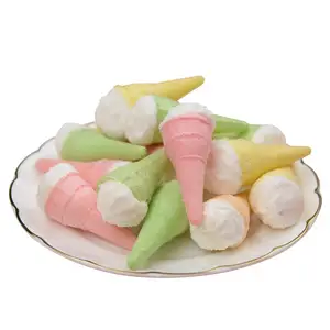 Marshmallows crocantes com geléia para sorvete Marshmallow doce