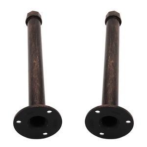 <strong>Pipe</strong> Shelf Brackets Heavy Duty Support I Decorative Metal Steel Wall Mounting Cast Iron <strong>Industrial</strong> Shelf <strong>Pipe</strong> Floating Brackets - Product Image 6