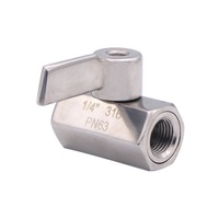 Fabricant personnalisé 304 mini vanne en acier inoxydable npt classe 600 vanne à boisseau sphérique vanne de régulation du débit d'eau