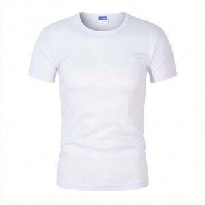Cheap Blank Men's 100% Polyester Quick Dry Breathable Eco-Friendly T-<b>Shirt</b> Custom Silk Screen Print Front Logo Unisex Sports - Product Image 2