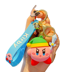 Nintendo jeu d'aventure Kirby jouets porte-clés poupée mignonne exquis petit cadeau pendentif en gros PVC Anime porte-clés accessoires - Product Image 4