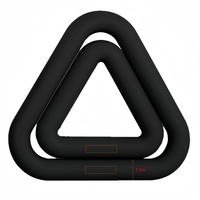 Haltères triangulaires antidérapants 2026 – Plaques de poids légères et durables pour la musculation – Nouveaux haltères en silicone avec anneau en fer pour la remise en forme à domicile