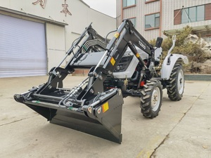 Mesin bergerak earthloader pertanian kualitas tinggi traktor bulldoser tugas berat dengan pemuat ujung depan - Product Image 3