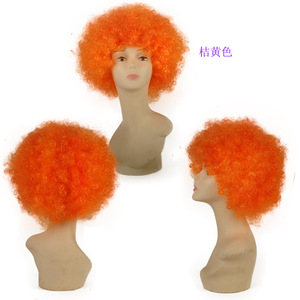 Wig badut uniseks, Wig berwarna Natal Halloween, Wig Prop, Headpiece, pakaian pesta, aksesoris kostum - Product Image 4