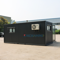 Prix d'usine Chammp 5.8m modulaire préfabriquée maison préfabriquée conteneur minuscule douche et toilette avec réservoir de déchets en vente