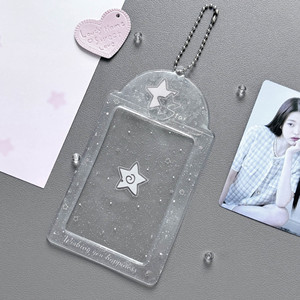 <span class=keywords><strong>Ins</strong></span> nuevo estilo transparente brillo Linda estrella 3 "PVC Lomo tarjeta manga foto tarjeta colección tarjeteros Kpop Photocard titular - Product Image 4