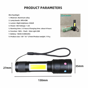 Không thấm nước hợp kim nhôm nhỏ Đèn pin Kính thiên văn <span class=keywords><strong>zoom</strong></span> <span class=keywords><strong>LED</strong></span> <span class=keywords><strong>Torch</strong></span> sạc pin phổ biến ngọn đuốc di động - Product Image 2