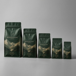 Bolsas de Café Personalizadas de 250g con Fondo Plano y Válvula - Venta Directa de Fábrica, Precio al por Mayor para Bolsas con Cierre Hermético - Product Image 1