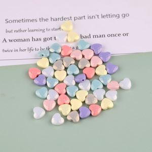 Colorful Mixed Cream Star Heart Acrylic <b>Loose</b> <b>Beads</b> For Jewelry Making DIY Handmade Accessories Straight Hole - Product Image 3