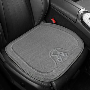 All Season Breathable Linen Car Seat Cushion 3pcs Set Jacquard Embroidery Anti Slip Driver Seat Rear Seat <b>Pad</b> - Product Image 3