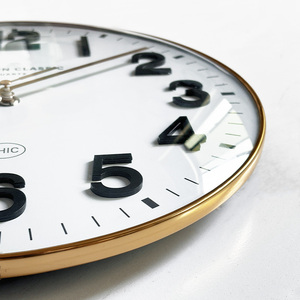 12 inch vòm kính sang trọng 3D số đồng hồ treo tường cho phòng khách im lặng hiện đại đơn giản tùy chỉnh đồng hồ trang trí nhà - Product Image 3