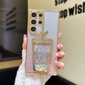 Nuovo creativo elettrolitico Glitter Cup sabbie mobili cassa del telefono per Samsung Galaxy S24 Ultra colorato cassa del telefono - Product Image 5