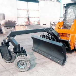 China new type skid steer grader attachment for skid steer loader