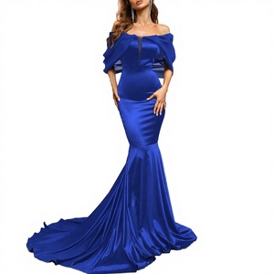Robe de bal personnalisée à épaules dénudées, taille empire, antistatique, couleur bonbon, pour femmes, élégante, en satin respirant, teinte unie - Product Image 3