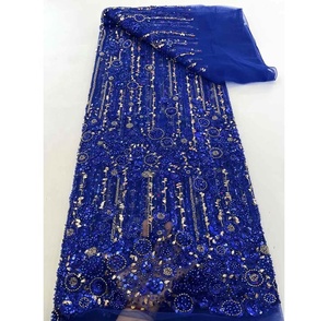 Tela de Tul con Cuentas y Encaje, para <span class=keywords><strong>Fiesta</strong></span>, Precio de Fábrica Italiana/China, Hermoso Vestido de Boda, Venta Directa para Confección de Ropa - Product Image 6