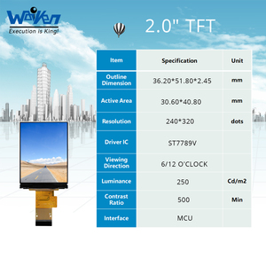 2.0 inch TFT <span class=keywords><strong>LCD</strong></span> hiển thị Modules với <span class=keywords><strong>240</strong></span>*<span class=keywords><strong>320</strong></span> Độ phân giải 6h/12h góc nhìn st7789v điều khiển IC - Product Image 2