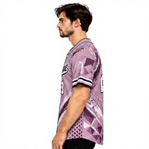 Uniforme Deportivo Personalizado al por Mayor, Jersey de Béisbol a Rayas con Diseño de Impresión Digital para Hombres, Mujeres y Jóvenes, OEM - Product Image 3