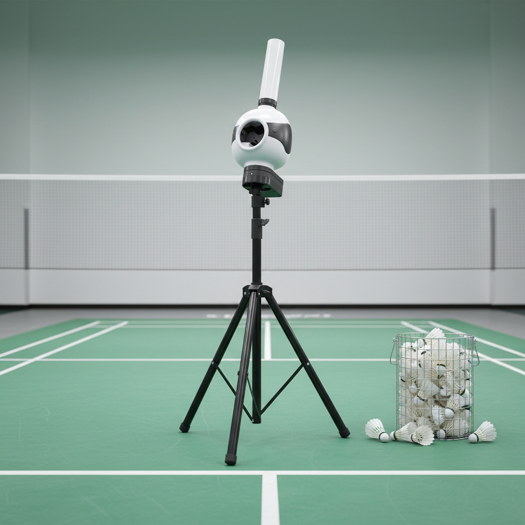 New Arrival Badminton Serve Machine Automatic Shuttlecock Shooting Equipment Training Badminton Pitching Machine Quois