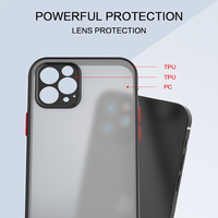 Coque de téléphone portable translucide 2-en-1, étui en tpu, confortable, pour iphone 13 12 11 XR XS 7 8 Pro Max Plus