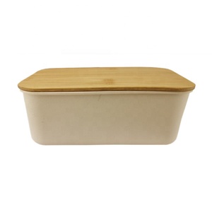 Grande taille en <span class=keywords><strong>fibre</strong></span> <span class=keywords><strong>de</strong></span> <span class=keywords><strong>bambou</strong></span> boîte à <span class=keywords><strong>lunch</strong></span> avec couvercle en <span class=keywords><strong>bambou</strong></span> naturel - Product Image 4