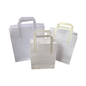 Thực phẩm Takeaway tùy chỉnh in Kraft túi giấy xử lý takeaways tiêu chuẩn bán buôn Trung Quốc bán buôn Kraft Túi giấy vuông chấp nhận - Product Image 4