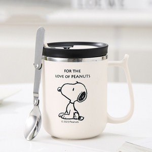 Mug à café Snoopys en acier inoxydable 304, double paroi, isotherme, pour le bureau, le thé, l'eau, cadeau pour couples - Product Image 1