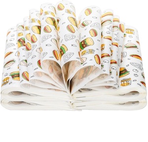 Papier d'emballage pour sandwichs et hamburgers, biodégradable, de qualité alimentaire, résistant à la graisse, sur mesure, pour produits laitiers, vente en gros - Product Image 1