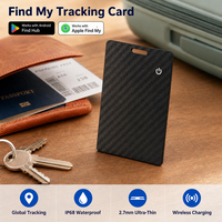 Traceur intelligent Hot Air Tag ultra-fin compatible Apple Find My et Google FindHub pour valise, bagage, passeport, voyage et extérieur
