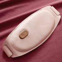 Ceinture chauffante menstruelle avec contrôle filaire manuel, massage vibrant, minuterie, rechargeable par USB, batterie au lithium, soulagement des douleurs lombaires et des jambes