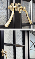 Ventanas Corredizas Horizontales Modernas de Aluminio con Arco, Personalizadas, con Malla de Fibra de Vidrio, Apertura Abatible, Acristalamiento Negro con Aislamiento Térmico
