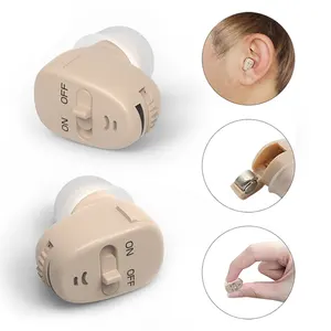 Yonker Tragbare Mini-Hörgeräte mit unsichtbarer Taubheit für den tauben klaren Schall verstärker Micro ITE Digital Ear Hearing Aid