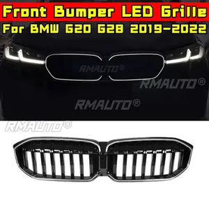 Grille de pare-chocs avant LED pour BMW Série 3 G20 G28 2019-2022, kit carrosserie, pièce de modification - Product Image 5