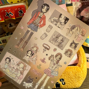 Pegatinas de <span class=keywords><strong>Anime</strong></span> <span class=keywords><strong>NANA</strong></span>, Pegatinas de Oosaki <span class=keywords><strong>Nana</strong></span> Komatsu, Artículos Escolares Kawaii, Papelería para Estudiantes, Decoración Linda para Carcasas de Teléfono y Portátiles, Regalo Lindo - Product Image 2