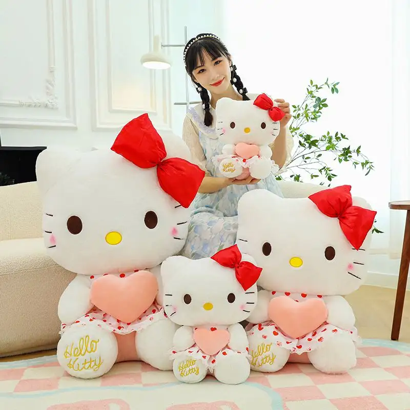 Boneka hewan Unicorn, boneka kucing untuk anak-anak, mainan bantal licin lucu untuk ibu, barang kucing Unicorn dengan 4 bayi