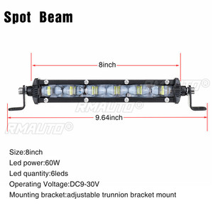 ไฟส่องสว่างแบบ LED 6D 8 นิ้ว / 20 นิ้ว 12V 24V 6500K แบบ Spot Flood Combo สำหรับรถยนต์ Lada Jeep 4x4 ออฟโรด รถแทรกเตอร์ เรือ รถบรรทุก 4WD SUV UTV ATV - Product Image 5