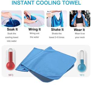 Toalla de Hielo con Logotipo Personalizado Directo de Fábrica, Secado Rápido, Transpirable, Enfriamiento Instantáneo - Product Image 3