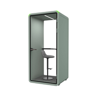 Cabine Acoustique Insonorisée Individuelle pour Bureau avec Bureau et Chaise – Fournisseur de Décoration de Bureau