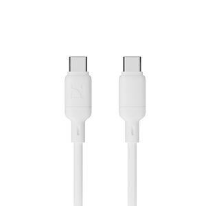 สายเคเบิล NCC Type-C TO Type-C ความทนทานสูง65W XC-0206ซิลิโคน1.2M PD ชาร์จเร็วยืดหยุ่น (สีขาว) - Product Image 1