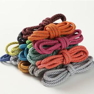 Lacets ronds personnalisés en polyester élastique de 4 mm, cordon réfléchissant pour chaussures de sport et bottes - Product Image 2