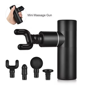 Professional <b>Vibrators</b> Long Handle Muscle Hot Cold Body Deep Tissue Massage Gun Brushless Motor 4-Speed Timing Control 4 Heads - Product Image 2