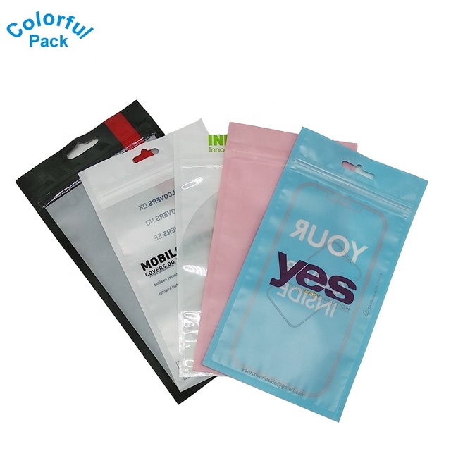 Customized Factory Price Zipper Pouch for Mobile Phone Accessories and 3C Digital Electronics 3 Side Seal Bag