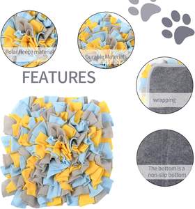 Tapis de reniflement interactif pour chiens, idéal pour l'entraînement et l'alimentation lente, petit tapis carré pour animaux de compagnie - Product Image 6