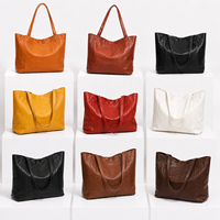 Sacs à bandoulière en cuir PU tendance pour femmes, avec poche ouverte, doublure en polyester, sac fourre-tout chic pour le shopping, le bureau et les trajets quotidiens