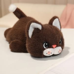 Peluche Sdraiato Morbido da 25CM: Elefante, Coniglio, Orso Bruno - Decorazione da Scrivania, Regalo per Ragazze, Giocattolo Animale Imbottito - Product Image 2