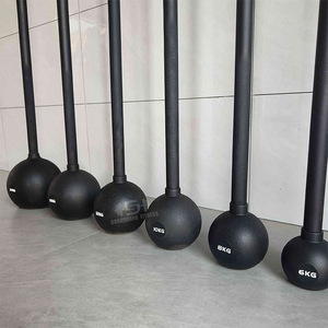 Rizhao Dongshang Fitness entrenamiento <span class=keywords><strong>goma</strong></span> <span class=keywords><strong>Maza</strong></span> campana acero cabeza redonda Macebell - Product Image 5