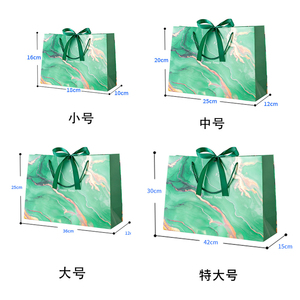 Có Thể Tái Chế Biểu Tượng Tùy Chỉnh In Sang Trọng Mua Sắm Mang Theo Túi Bao Bì Ủng hộ Đám Cưới Goodies Cảm Ơn Bạn Quà Tặng Túi Giấy Với Bow - Product Image 3