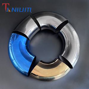 Le mandrin universel d'acier inoxydable de 90 degrés plie des tuyaux d'échappement 38-76mm tube incurvé long <span class=keywords><strong>coude</strong></span> court de rayon pour l'échappement de voitures - Product Image 3