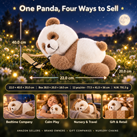 Peluche Panda 4G IA avec Yeux Clignotants, Jouet Interactif pour Bébé et Tout-Petit, Cadeau Éducatif